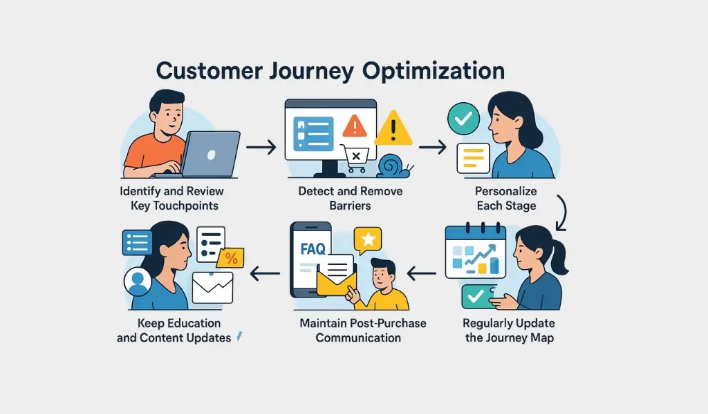 راهکارهای عملی بهبود سفر مشتری (Customer Journey Optimization)