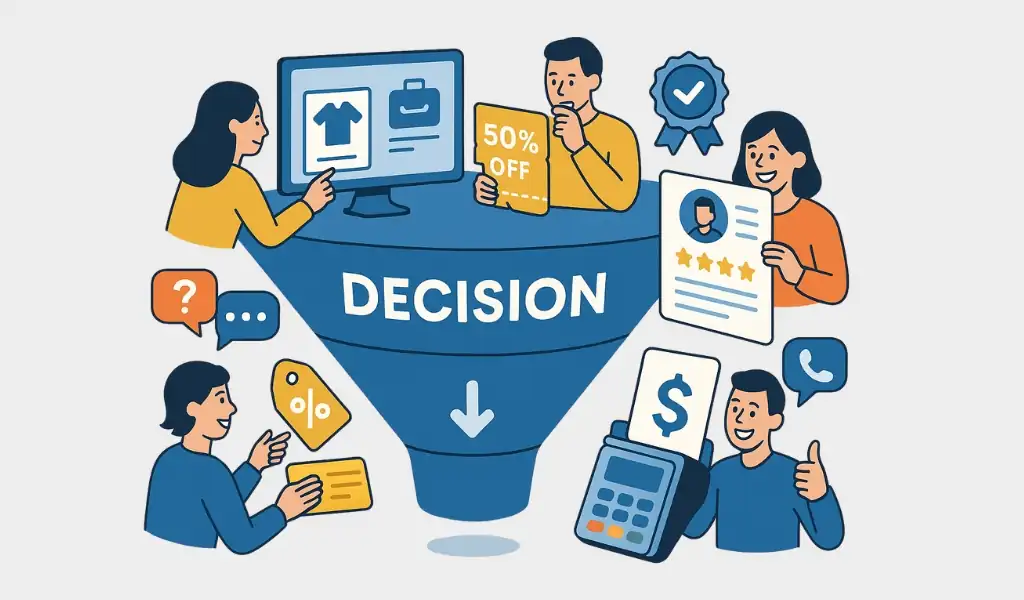 تصمیم (Decision): لحظه حساس انتخاب و خرید