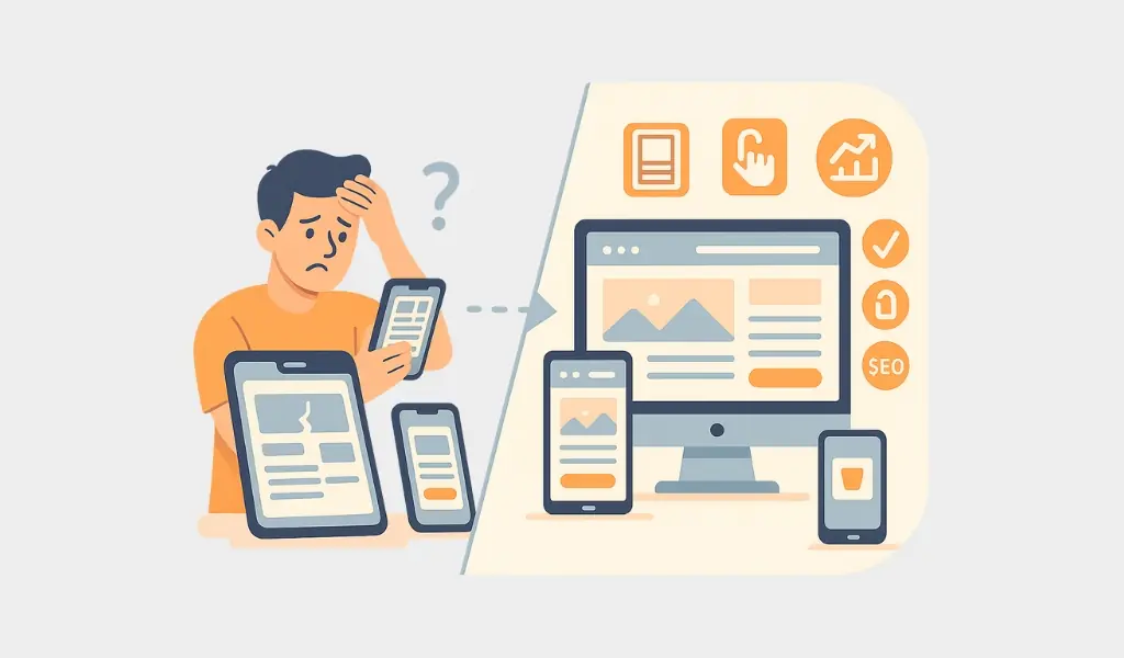 طراحی غیرواکنشگرا (Responsive)
