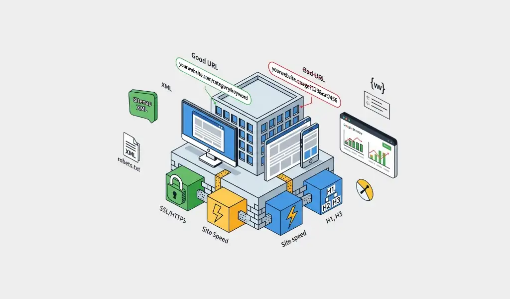شروع با یک پایه محکم (SEO تکنیکال)